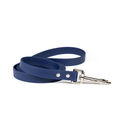 3/4 inch Biothane® Leash | 6 ft Navy Blue